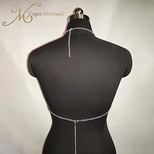backless rhinestone bra top